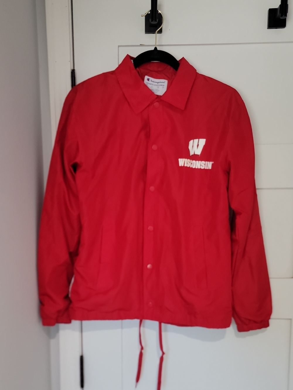 Champion Wisconsin Windbreaker Jacket, Size XS